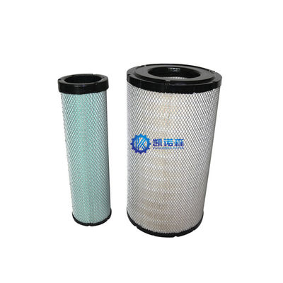 Stainless Steel End Cover Excavator Filter Element 282mm Height